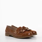 Jevi camel, műbőr női mokaszin