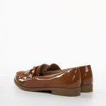 Jevi camel, műbőr női mokaszin