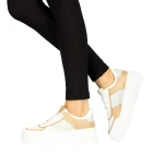 Biona fehér és khaki női sportcipő