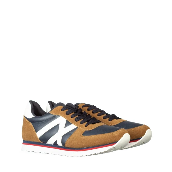 Kelim kék és camel férfi sportcipő