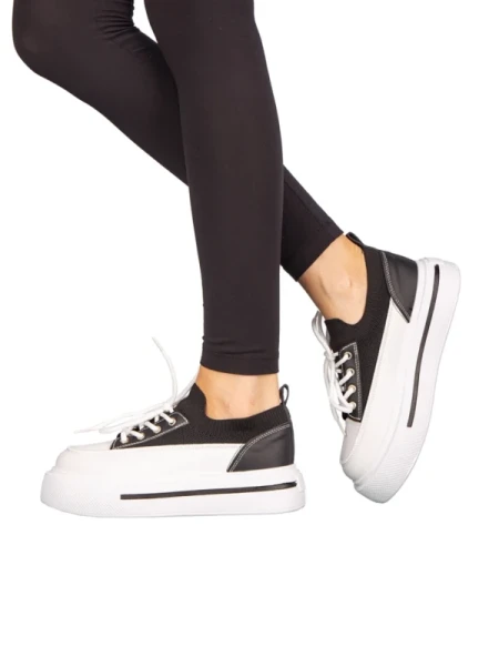 Serusa fekete női tornacipő