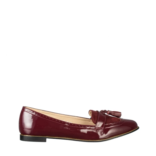 Divine bordó női mokaszin