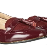 Divine bordó női mokaszin