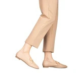 Rezim bézs női mokaszin