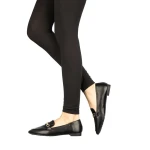 Rezim fekete női mokaszin