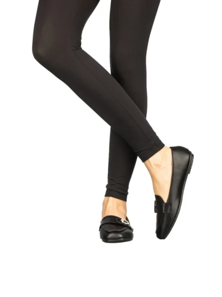 Komi fekete női mokaszin