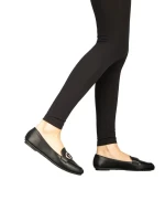 Komi fekete női mokaszin