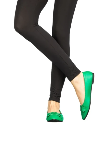 Omiza zöld női balerina