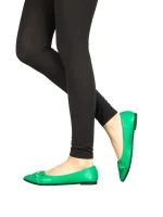 Omiza zöld női balerina