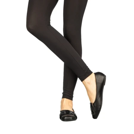 Uvina fekete női mokaszin