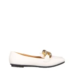 Gionia fehér női mokaszin