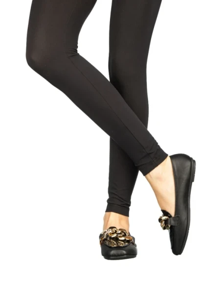 Gionia fekete női mokaszin