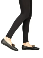 Gionia fekete női mokaszin