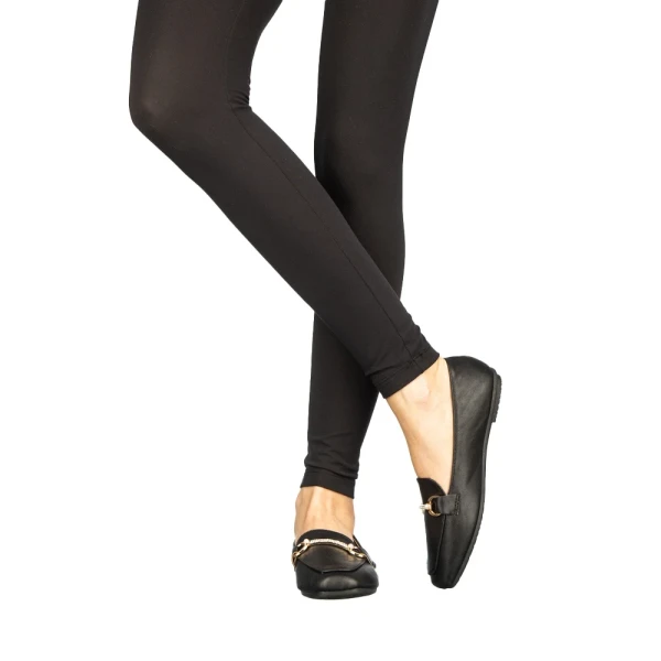 Ryta fekete női mokaszin