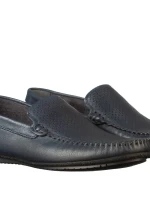 Vormes kék férfi mokaszin