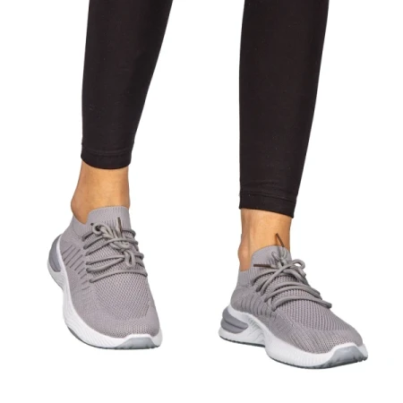 Moretti fekete fehér női sportcipő anyagból