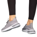 Moretti fekete fehér női sportcipő anyagból