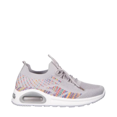 Ikel fekete női sportcipő szövetből