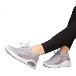 Ikel fekete női sportcipő szövetből