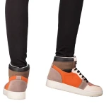 Agrisha női narancssárga bőr tornacipő