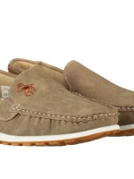 Sambe férfi khaki mokaszinok műbőrből
