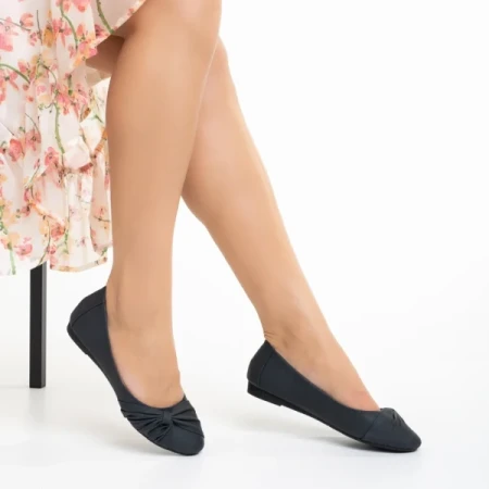 Lerina kék női bőr balett lakások