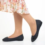 Lerina kék női bőr balett lakások