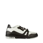 Mezon műbőr fekete férfi tornacipő