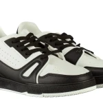 Mezon műbőr fekete férfi tornacipő