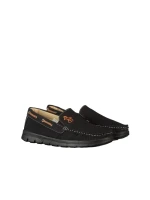 Tope férfi fekete mokaszinok műbőrből Tope