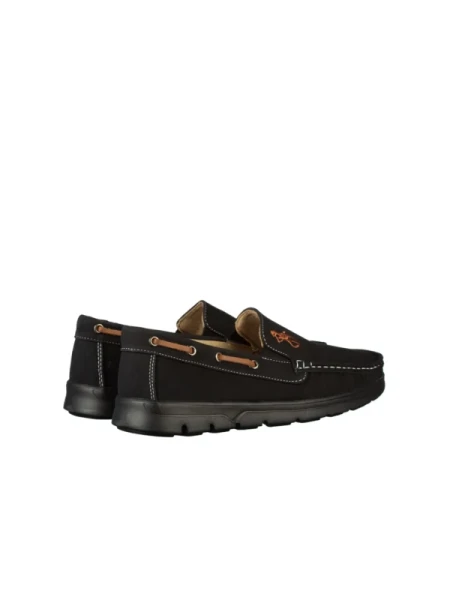 Tope férfi fekete mokaszinok műbőrből Tope