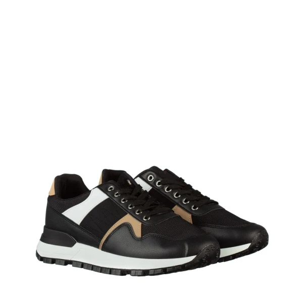 Dardim műbőr fekete férfi tornacipő