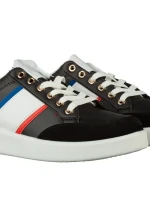 Zurano műbőr fekete férfi tornacipő