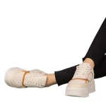 Medar női bézs műbőr sportcipő