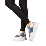 Medar női kék műbőr sportcipő