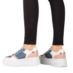 Medar női kék műbőr sportcipő