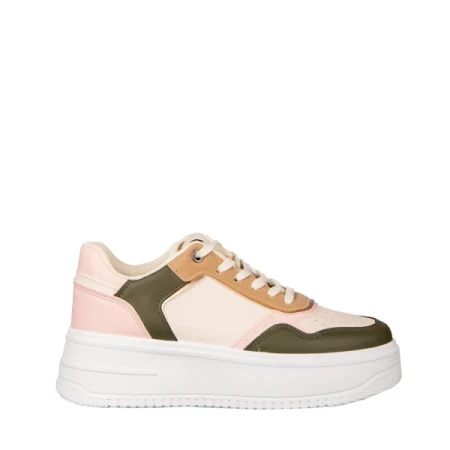 Medar női zöld műbőr sportcipő