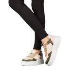 Medar női zöld műbőr sportcipő