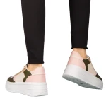 Medar női zöld műbőr sportcipő