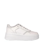 Medar női fehér műbőr sportcipő