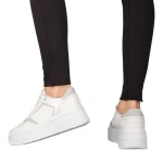 Medar női fehér műbőr sportcipő