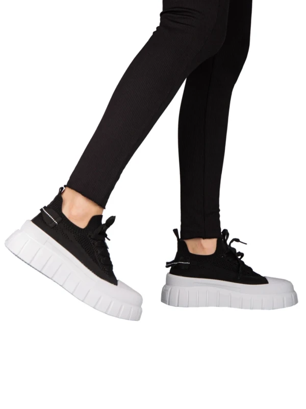 Pope fekete textil női tornacipő