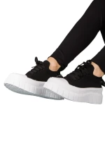 Pope fekete textil női tornacipő