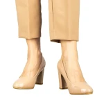 Crenta női barackszinű cipő műbőrből