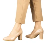 Crenta női barackszinű cipő műbőrből