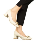 Sansiro női bézs cipő műbőrből