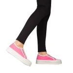 Tranta női rozsaszin textil tórnacipő