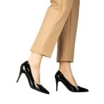 Rocha fekete női cipő műbőrből