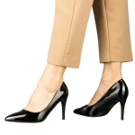 Rocha fekete női cipő műbőrből