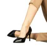 Rocha fekete női cipő műbőrből